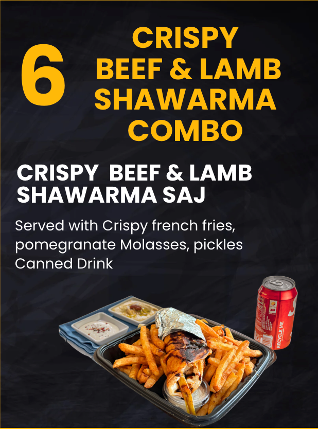 6. Viral Crispy Beef & Lamb Shawarma Combo
